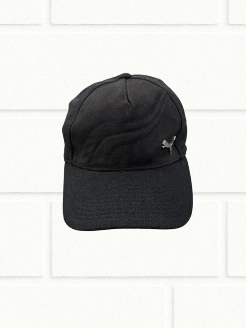 Puma Black Baseball Cap One Size Fits All Adjustable Strap Logo Streetwear